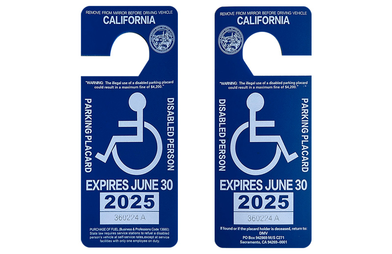 California Disabled Parking Permit 3