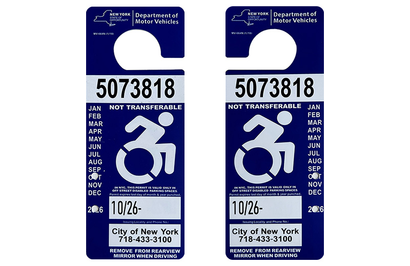 New York Disabled Parking Permit 3 1